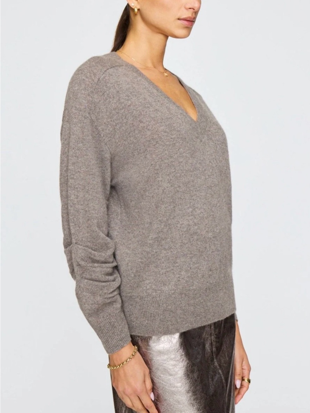 Brochu Walker The Ennes Ruched Cashmere Sweater